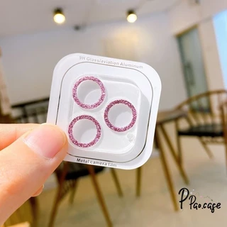 เคสไอโฟน 12 13mini 11 16 สำหรับ IPhone 17 AIR 13 15 11 16 14 Pro Max 15 16 14 Plus ฟิล์มเลนส์รวมลายจุดสีเพชรแบบเรียบง่าย