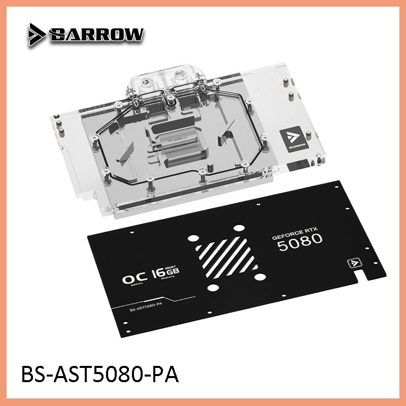 Barrow GPU Block สําหรับ ASUS TUF RTX 5080 5070 Ti O16G GAMING กราฟิกการ์ด, PC Water Cooling หม้อน้ํ