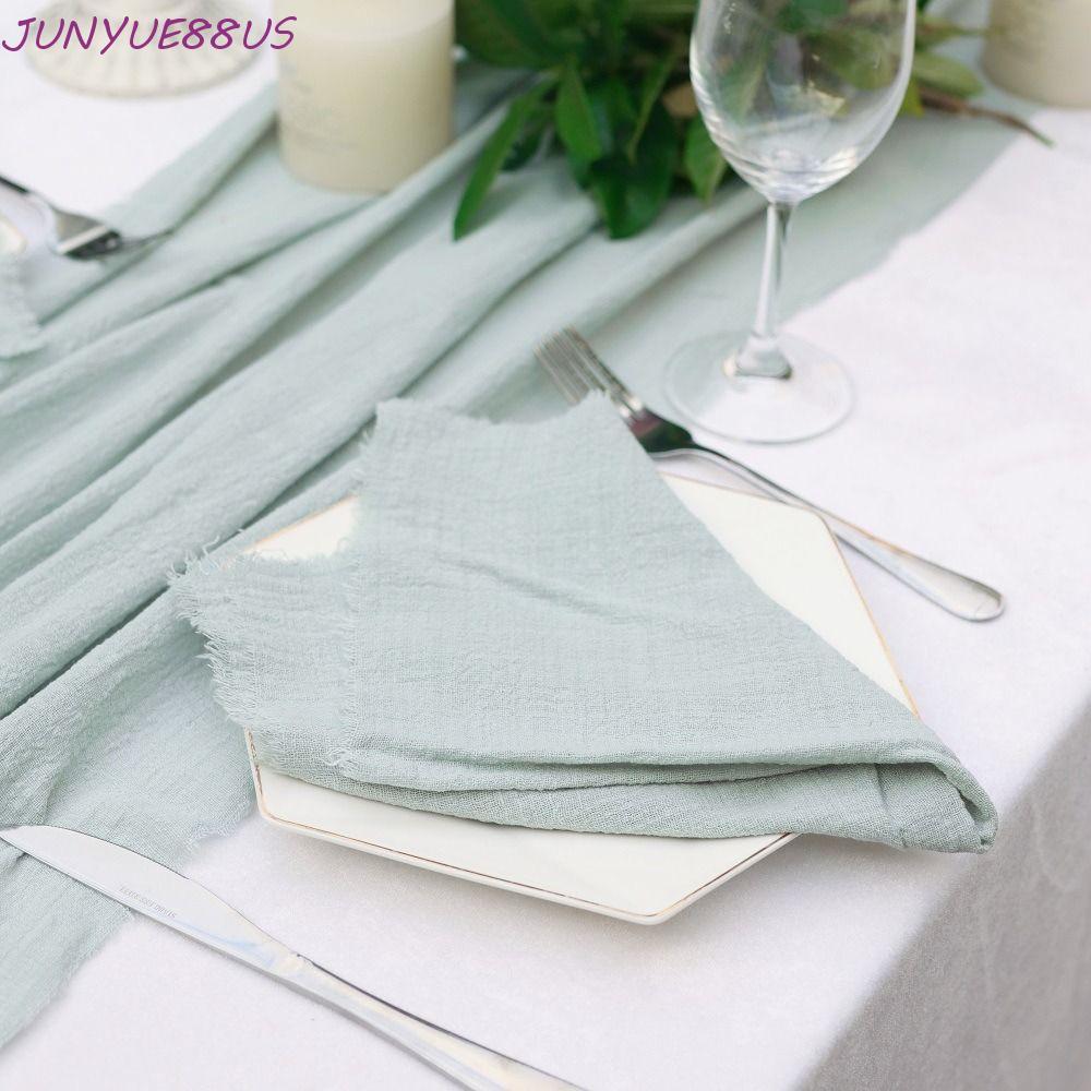 JUNYUE88US ผ้าขนหนูชาผ้าฝ้าย Retro จัดเลี้ยงอาหารค่ําห้องครัว Home Hotel Party Supply