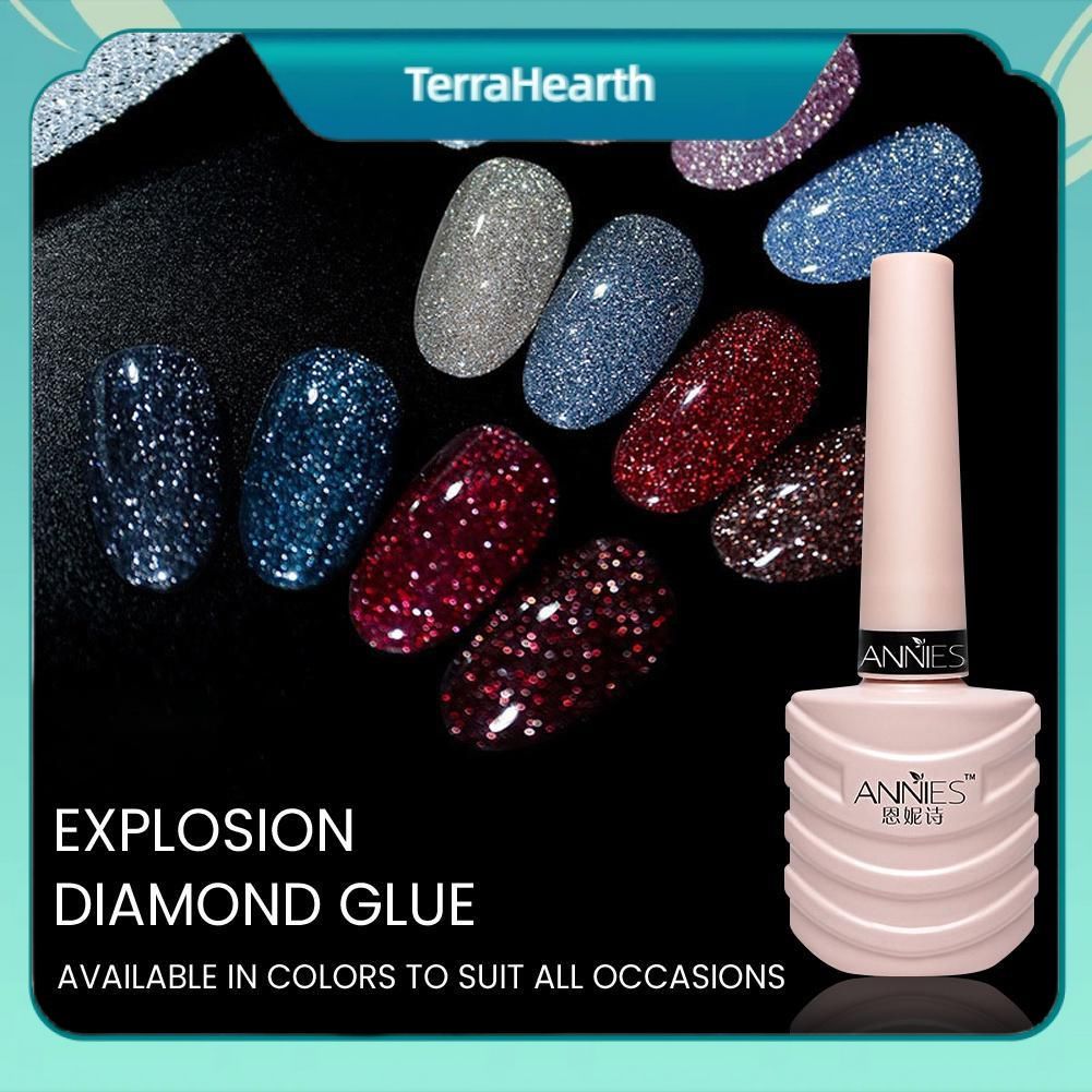 【จัดส่งภายใน 2-3 วัน】Annies Mermaid Crystal Cat Eye Nail Polish Shiny Gel Nail Polish Gel 10ml