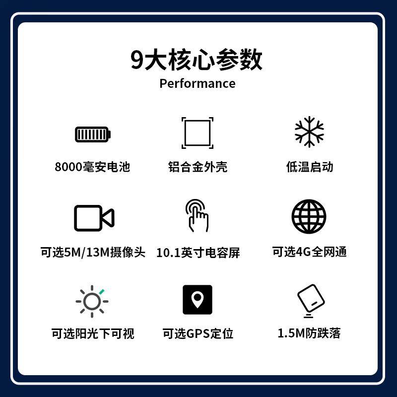 AICSHTER ASICSHTER แท็บเล็ตพีซีสามหลักฐานลายพราง MC-G10T-SC/10 นิ้ว WIN7/IP65