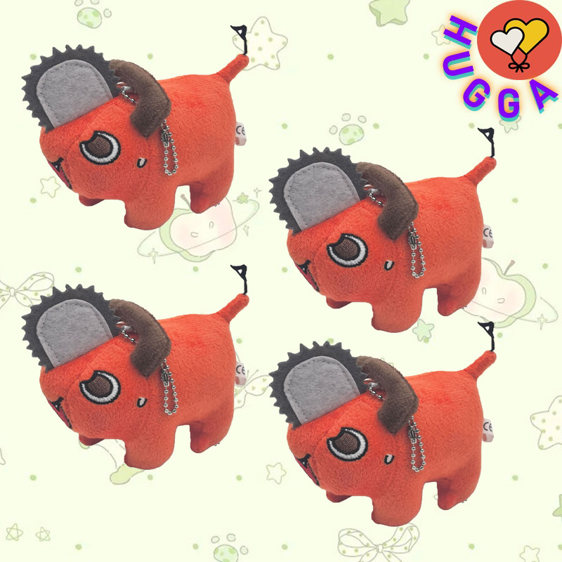 ❤ฮักก้า❤ Pochita Chainsaw Man ตุ๊กตาพวงกุญแจ Soft Pochita อิสระเด็กแฟนคริสต์มาสวันเกิดแลกเปลี่ยนของข