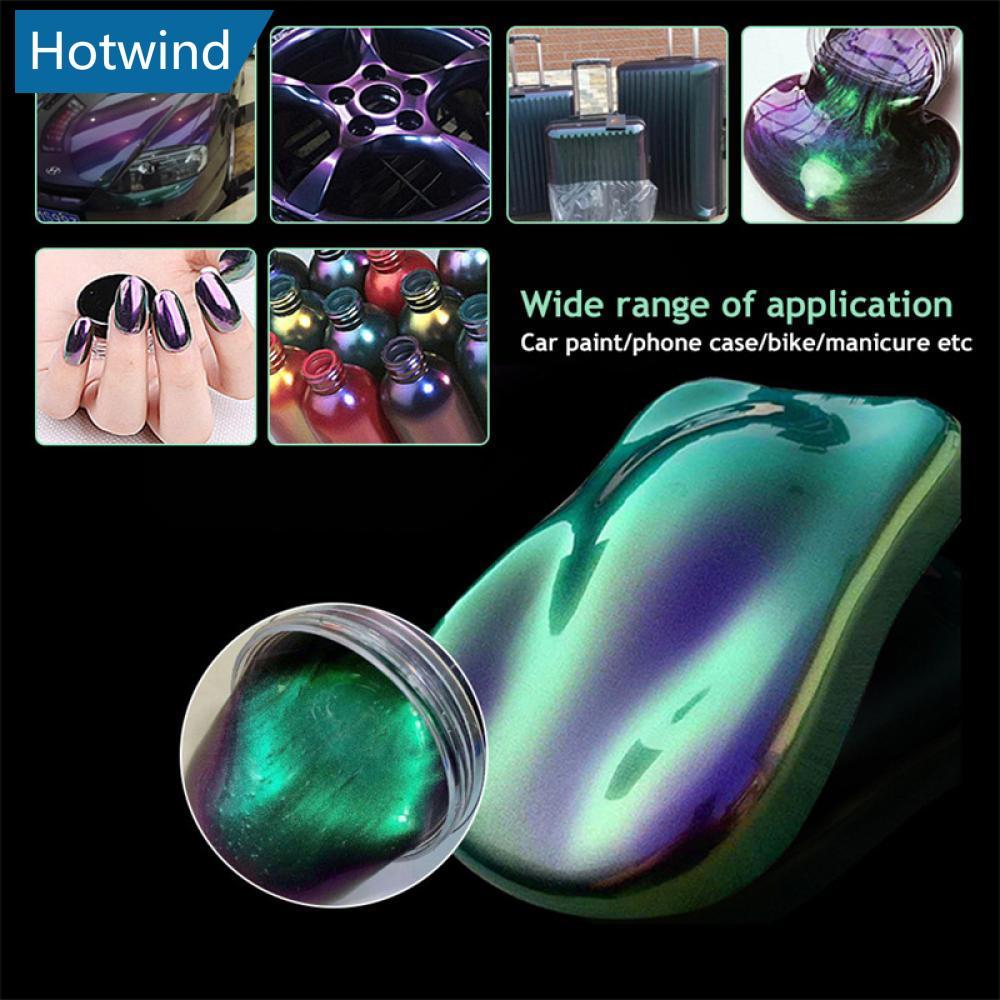 HW 10g รถ Chameleon Pigment Powder เปลี่ยนสี Pigment ตกแต่งรถ Pearlescent Pigment Powder G6H2