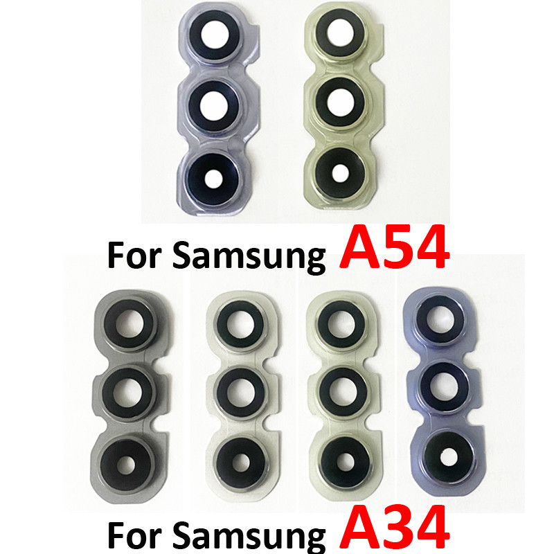 สําหรับ Samsung Galaxy A34 A346 A54 A546 5G A546B A546E เลนส์กล้องใหม่ด้านหลังฝาครอบ Part