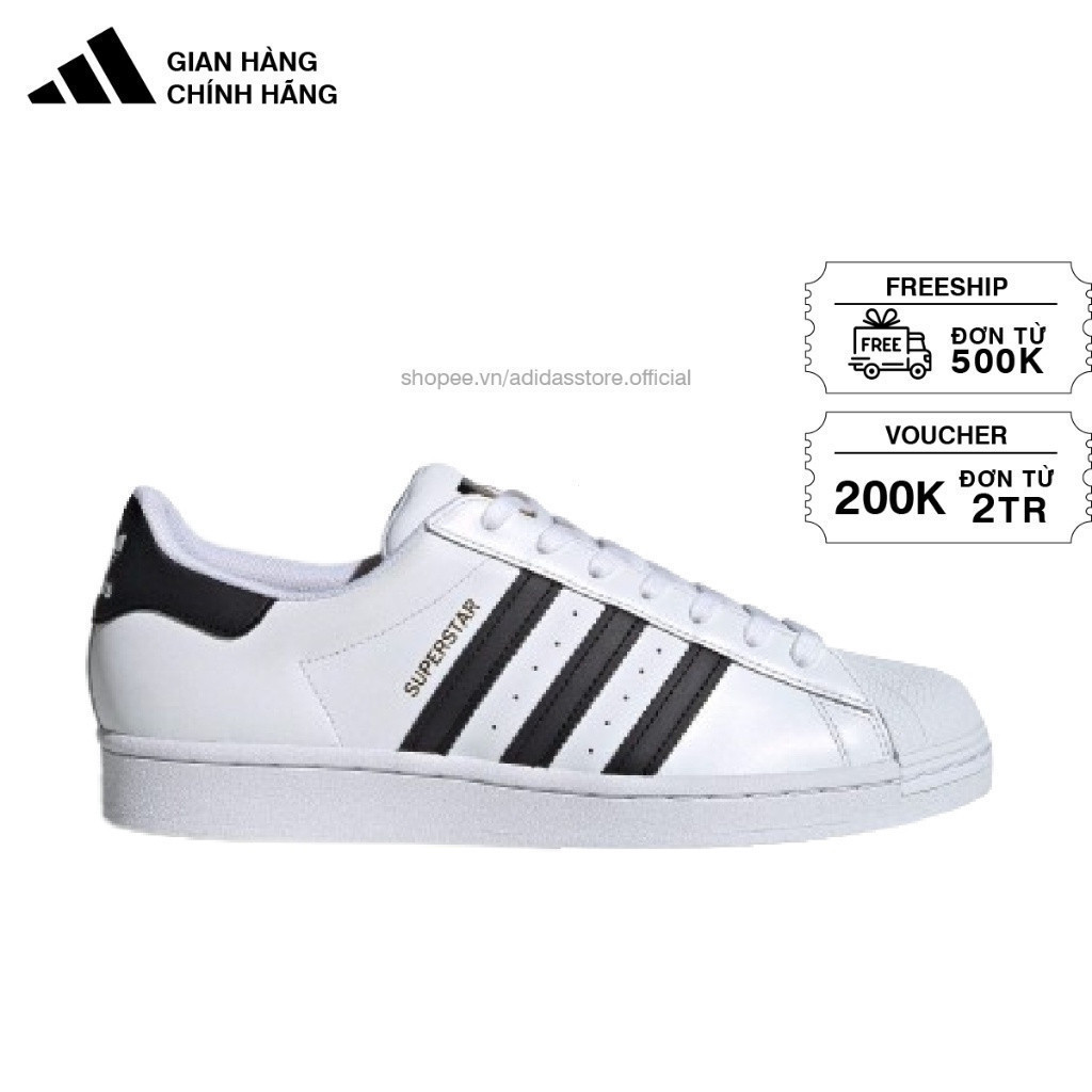[ต้นฉบับ] Adidas Superstar Footwear White Black eg4958 [จัดส่งฟรี]