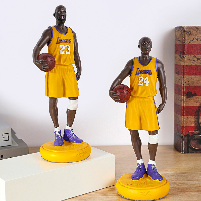 Creative NBA Planet เครื่องประดับเรซิ่น Kobe James รูปพัดลมบาสเกตบอล Star Boy ของขวัญของขวัญ