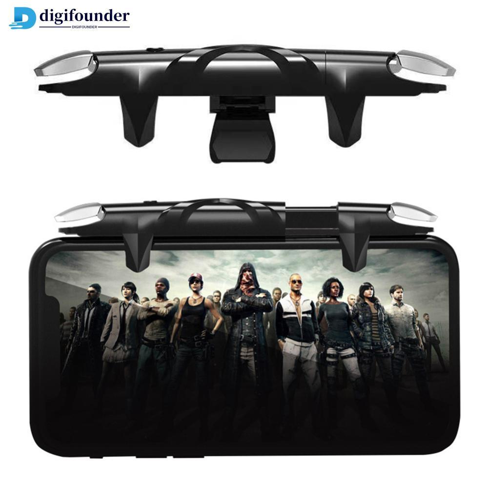 DIGIFOUNDER แบบบูรณาการ Auto-Fire PUBG Gaming Trigger การออกแบบยืดอัตโนมัติควบคุมหดตัวและความเร็วตัว