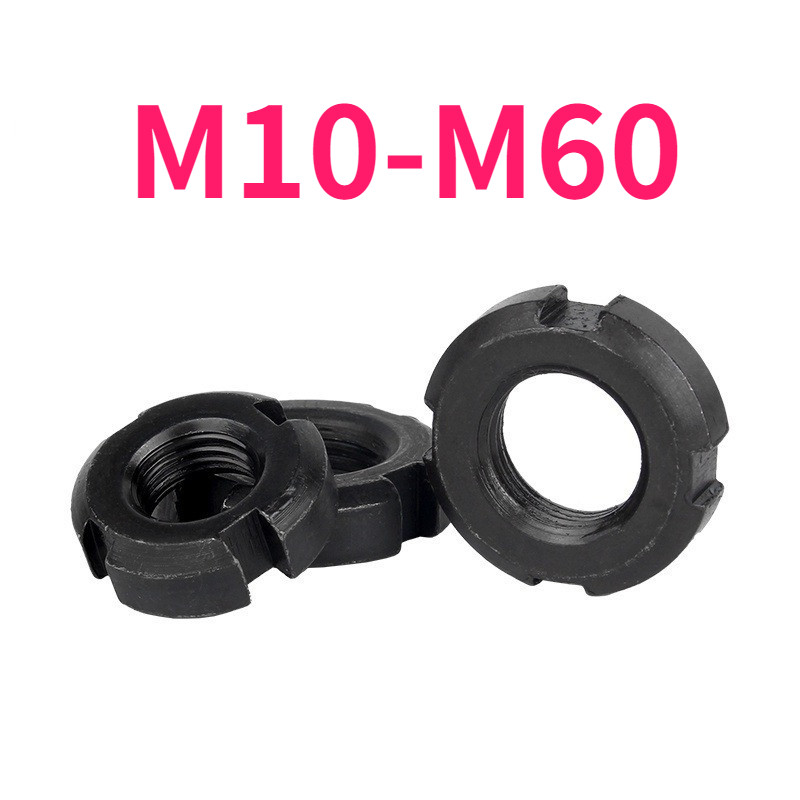 ！！！มาตรฐานแห่งชาติ GB812 น็อตกลม/น็อตล็อคร่อง/น็อตตรวจสอบ M10-M60 999-MB