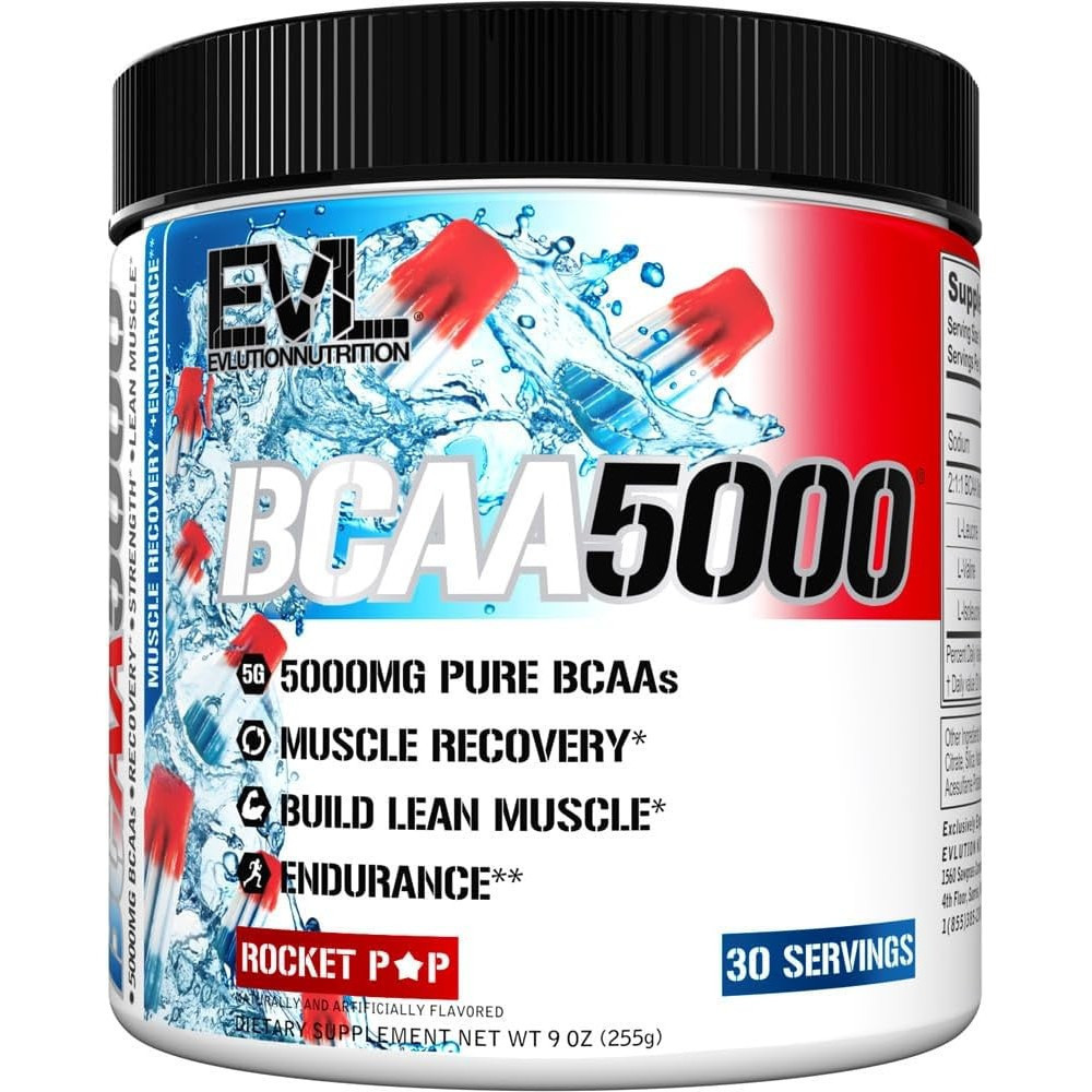 Evolution EVL BCAAs Amino Acids Powder - BCAA Powder Post Workout Recovery Drink and Stim Free Pre W