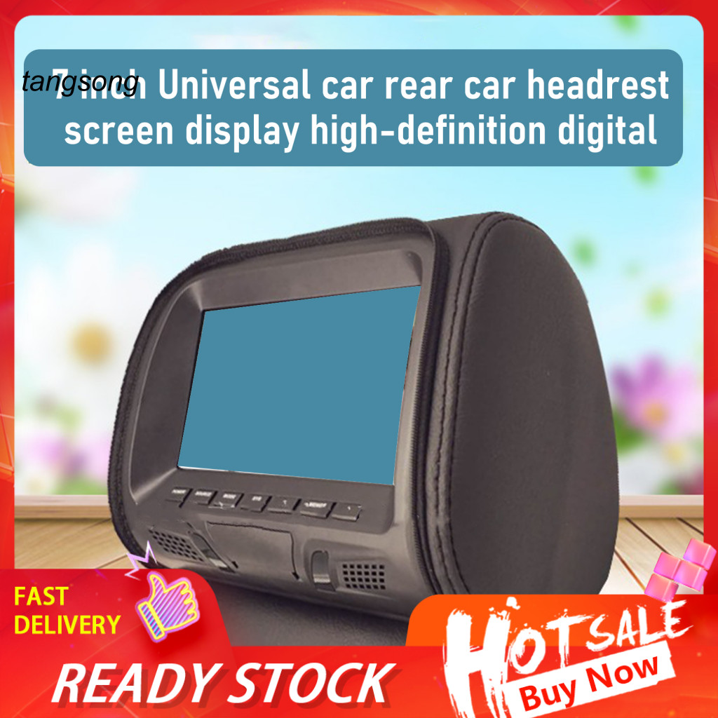 Tang_ L7M ความบันเทิงที่นั่งด้านหลังหน้าจอ LED LCD Universal 7 นิ้ว Clear Definition Headrest Monito