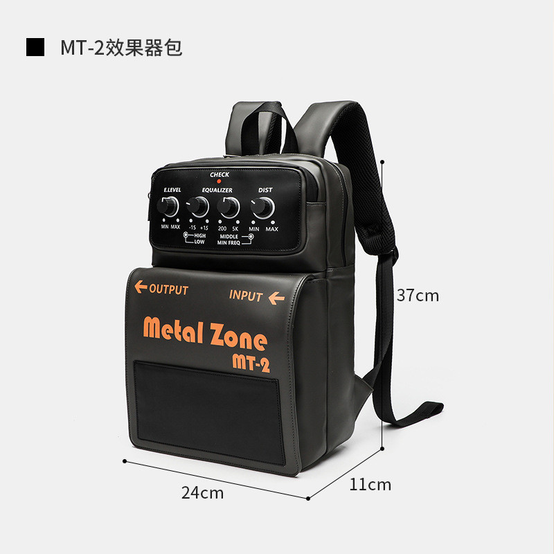 Trending MT-2 Rock Backpack - กระเป๋าแฟชั่นผู้ชายความจุขนาดใหญ่ที่ทนทาน กระเป๋าซ่อน Niche Music Lover Essential