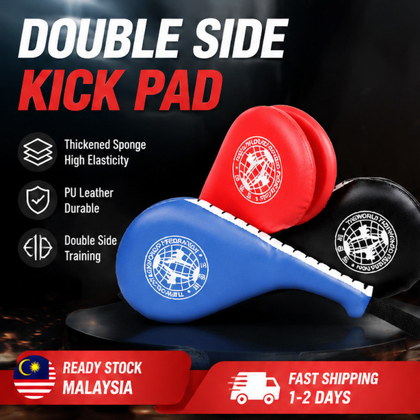 Alat Latihan Taekwondo Kick Pad MMA Boxing Target Pad Double Kick Shield Sukan Tempur