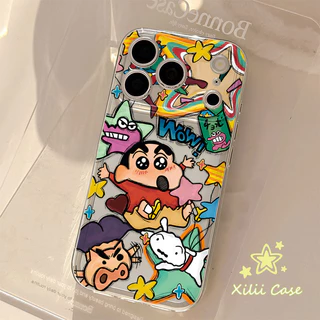 เคสฤดูร้อนใหม่ ลายชินจัง+สร้อยข้อมือ OPPO A6 A5i A5 A38 A3 X pro A60 A18 A78 A77 F31 A57 A7 A55 A15 A16 A79 A98 A78 A15