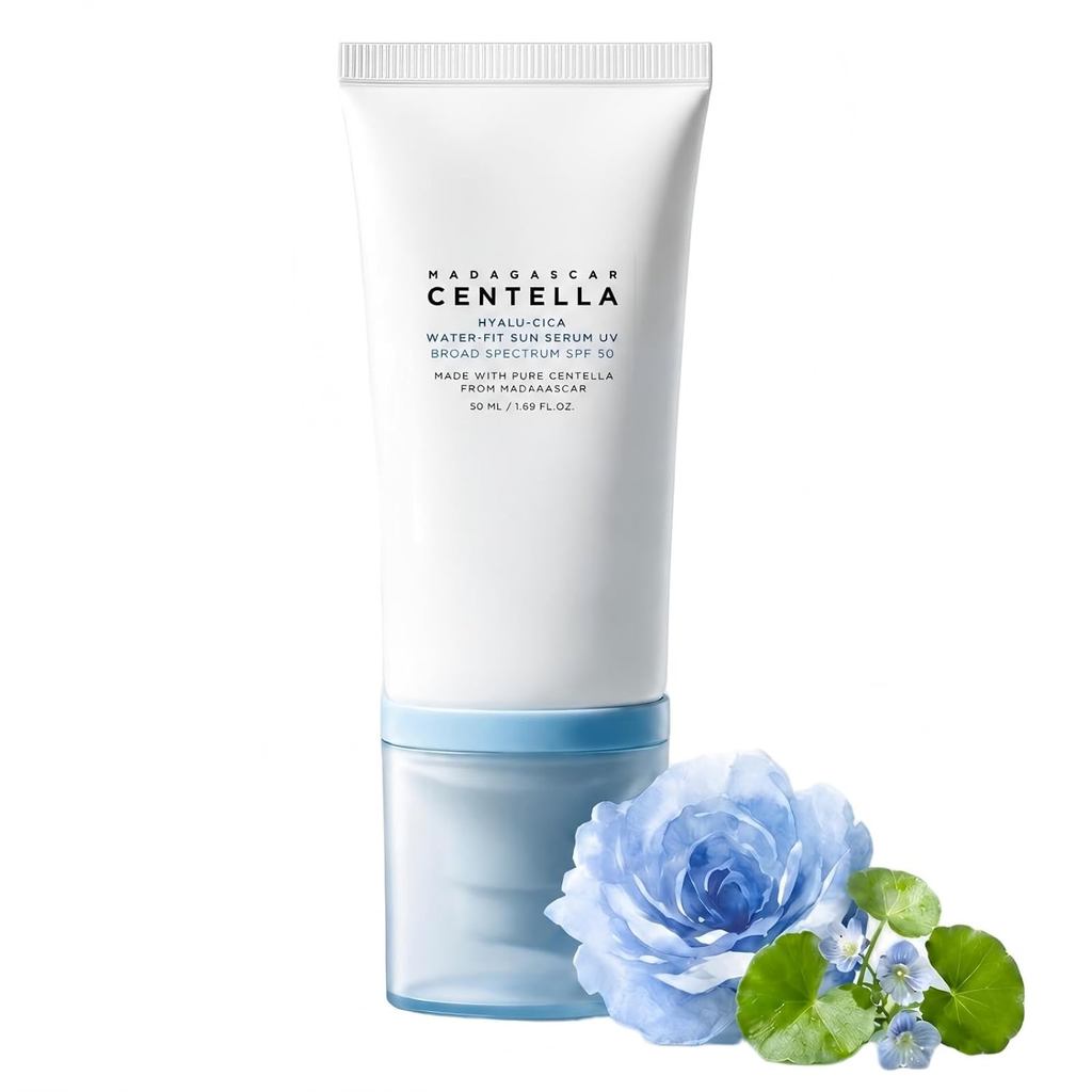 Madagascar Centella Hyalu-Cica Water-Fit Sun Serum UV Centella Sunscreen 50ml น้ําหนักเบา