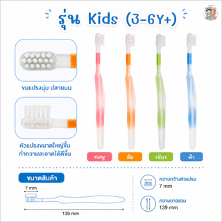 MAGARU แปรงสีฟันเด็กงอได้ แนะนำโดยทันตแพทย์ญี่ปุ่น รุ่น 0-3 ขวบ และ 3-6 ขวบ (นำเข้าจากญี่ปุ่น)