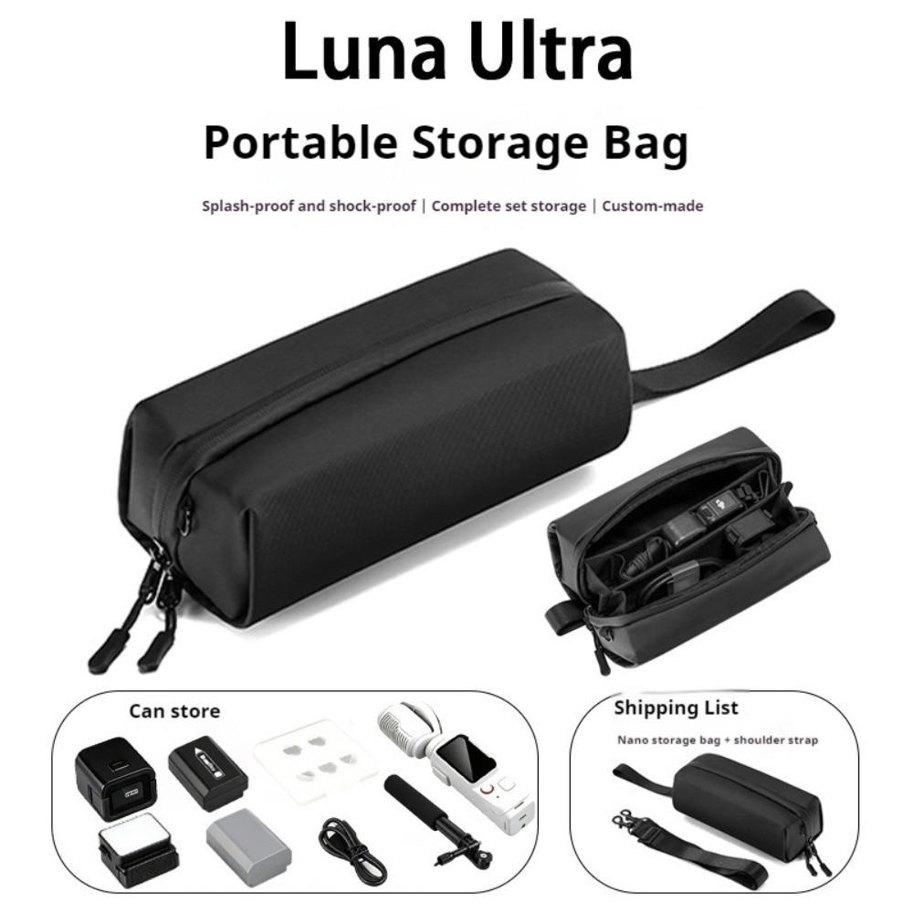 กระเป๋าเก็บของ Insta360 Luna Ultra แบบสะพายข้าง/ไหล่ นุ่ม กันกระเซ็น อุปกรณ์เสริมกล้องกีฬา