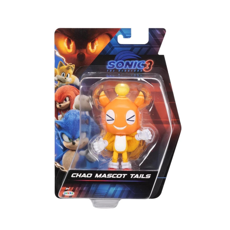 Sonic The Hedgehog Sonic 3 ภาพยนตร์แอ็คชั่น 5 นิ้ว Chao Mascot Tails