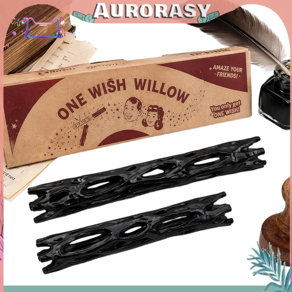 3D พิมพ์ One Wish Willow Stick พร้อมกล่องสีดํา Willow ไม้ Wishing Stick อเนกประสงค์ 3D พิมพ์ Figurines ของขวัญสําหรับเพื่อน