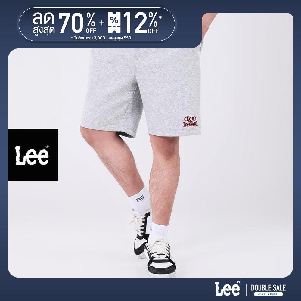 LEE กางเกงขาสั้นผู้ชาย คอลเลคชั่น Lee Bangkok รุ่น LE S426MSHON04 สีเทา