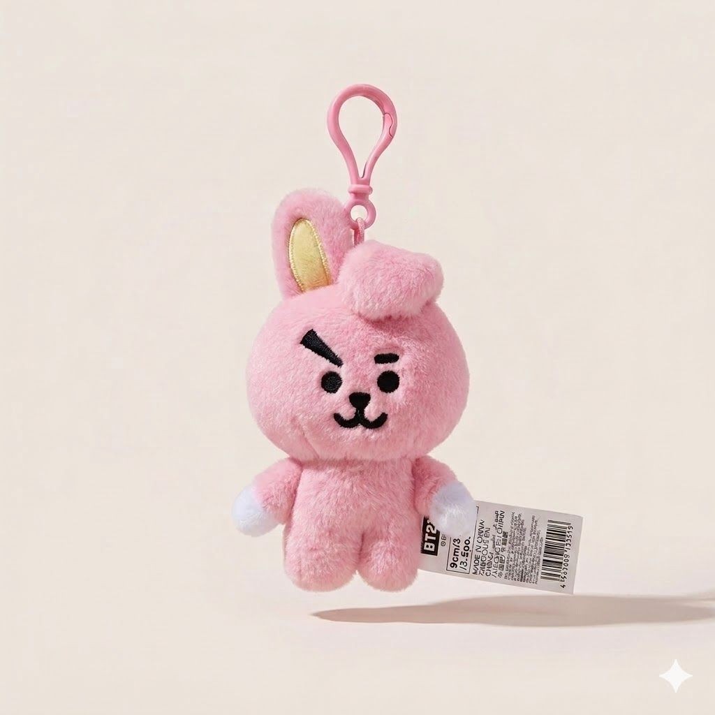 BT21 ตุ๊กตาตุ๊กตา BTS BTS ตุ๊กตากระต่ายกระเป๋าจี้พวงกุญแจ
