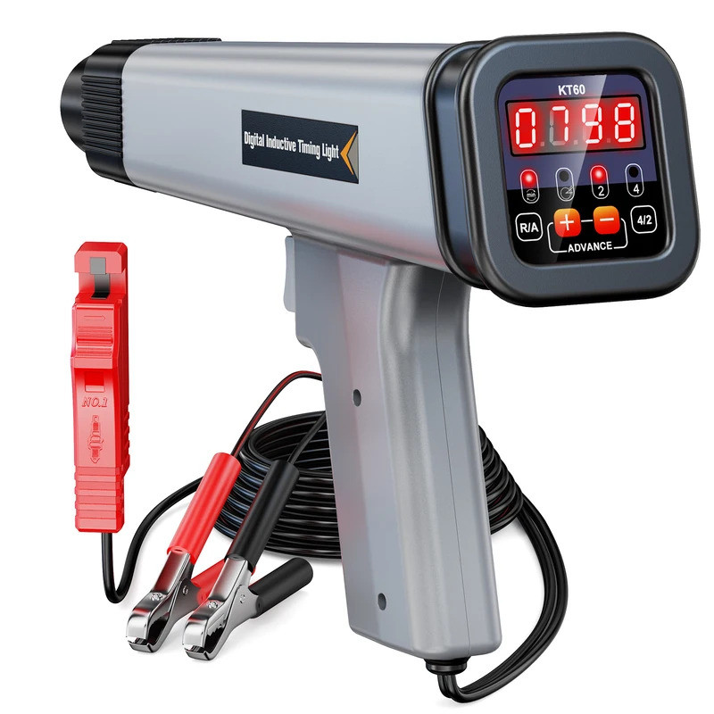 KZYEE KT60 Digital Engine Timing Light อุปนัย Strobe Timing Light 12V จุดระเบิด Timing Light สําหรับ