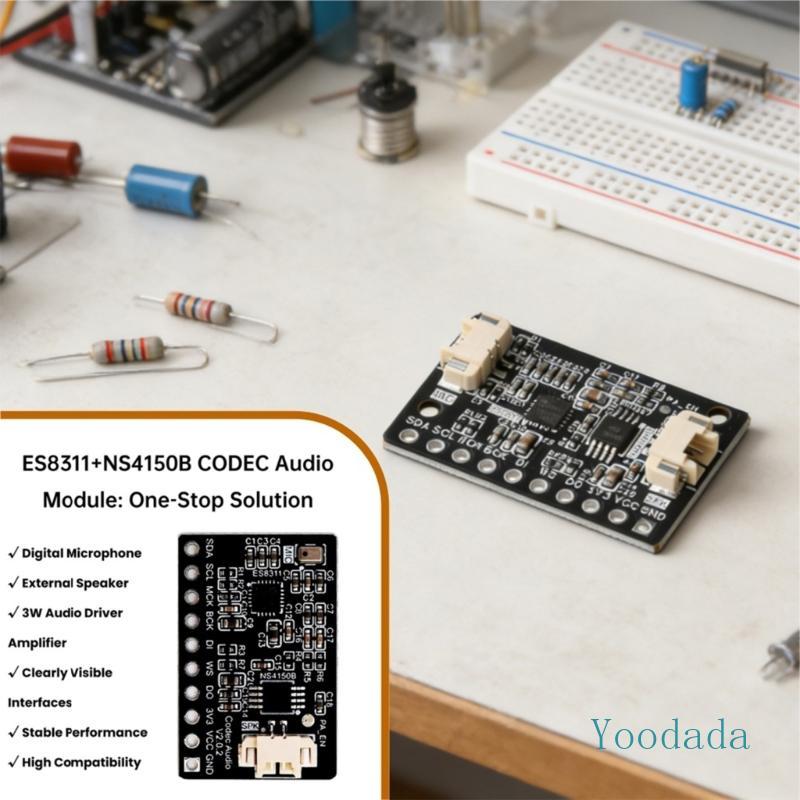 Yoo ES8311 NS4150B โมดูลการประมวลผลเสียงการพัฒนาความสามารถในพลังงานต่ํา