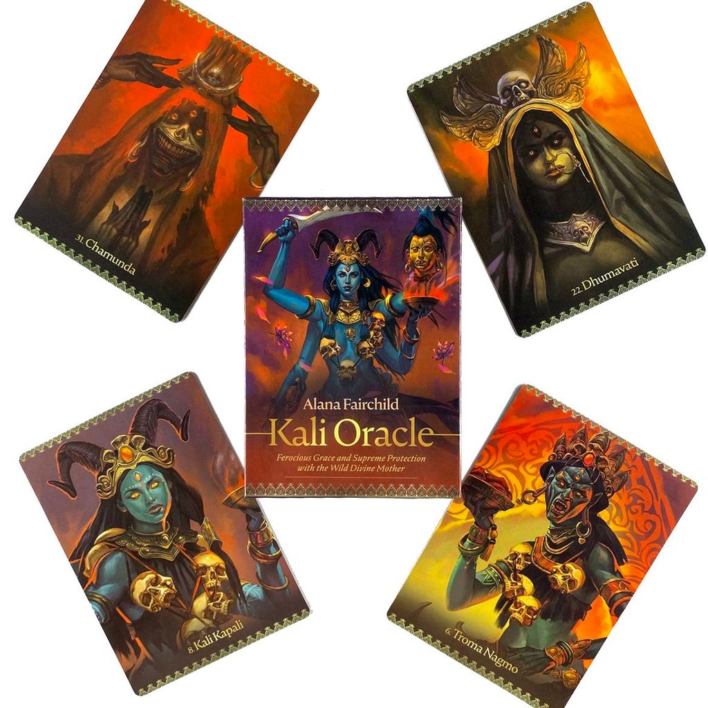 10.3 * 7.2ซม.Kali Oracle CardภาษาอังกฤษเกมกระดานKali Oracle