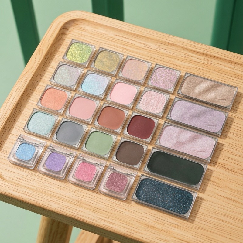 Qianyan ครีมอเนกประสงค์ Self-Organized Monochrome Eyeshadow Blush Lip Mud Gloss Daily Light แต่งหน้า