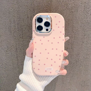 เคสโทรศัพท์ลายดอกไม้ขนาดเล็ก กรอบชุบด้วยไฟฟ้า ไอโฟน11 For iPhone12 13 14 15Pro MAX X XS XR XS 7 8Plus SE2020