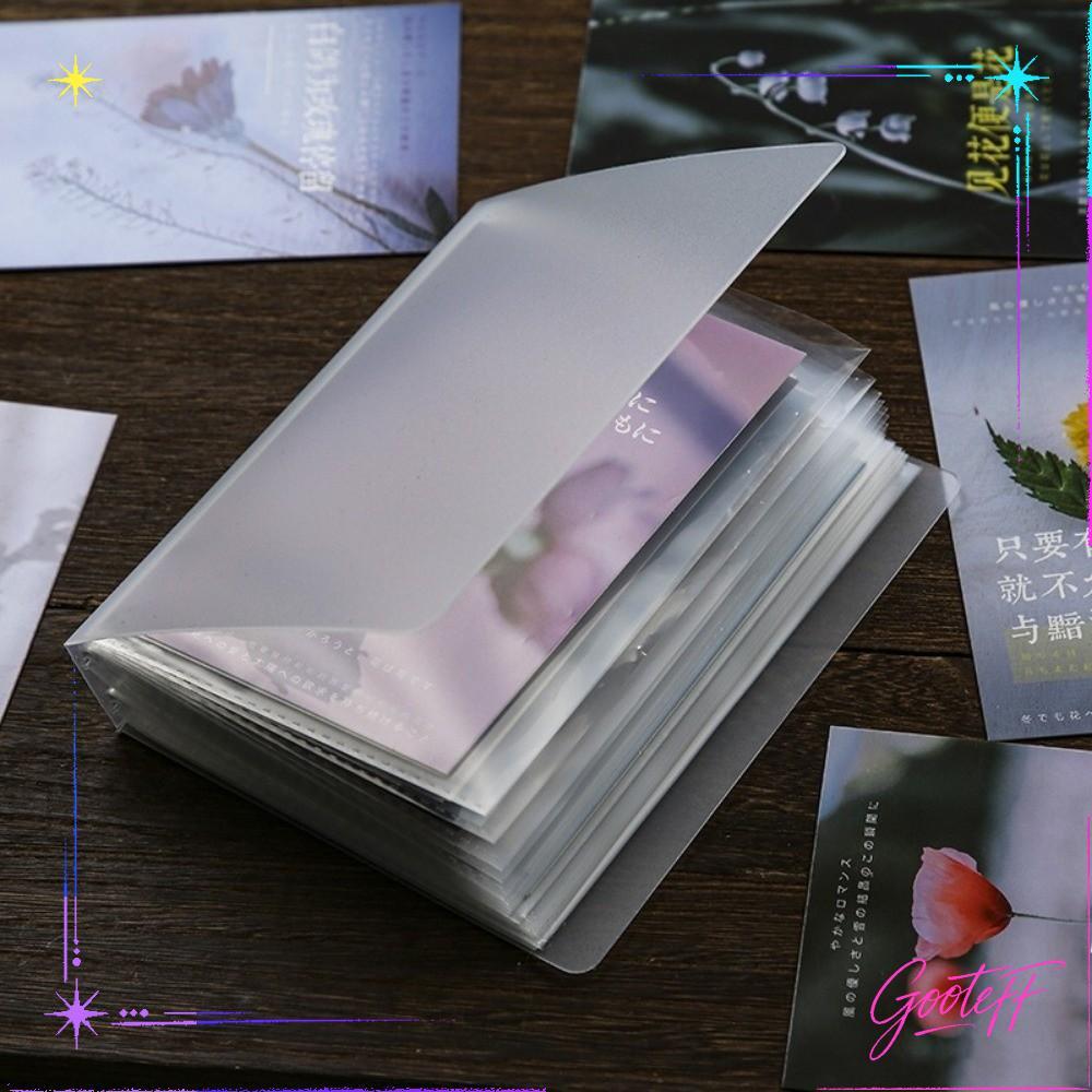 หนังสืออัลบั้มพกพา ICARAMELO, อัลบั้มภาพโปร่งใส 40 หน้า/หนังสือ, สมุดเก็บภาพความจุขนาดใหญ่ DIY A6 PP, หนังสือเล่มเล็กข้อมูล