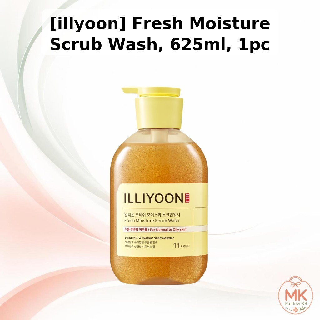 [illyoon] Fresh Moisture Scrub Wash, 625ml, 1pc / Korean Body Scrub / Exfoliating Wash / ของแท้ 100%
