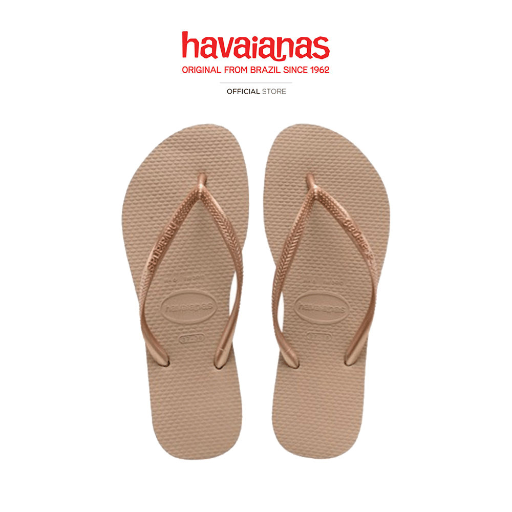 HAVAIANAS รองเท้าแตะ Slim Flip Flops ROSE GOLD 40000303581F_