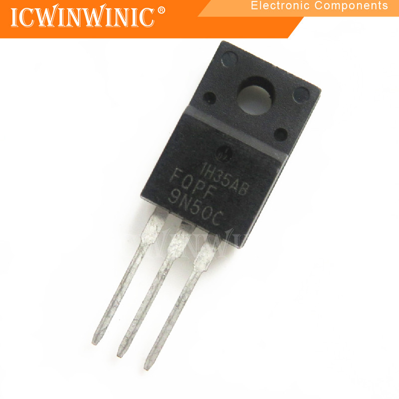 5 ชิ้น FQPF9N50C FQPF9N50 TO-220F ส่วนประกอบอิเล็กทรอนิกส์C
