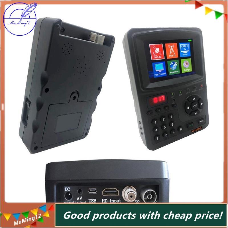 [MaMing] KPT-968ST DVB-S/S2 DVB-S2 DVB-T2 DVB-C MP4 เครื่องค้นหาสัญญาณดาวเทียมตัวรับสัญญาณเครื่องขยา