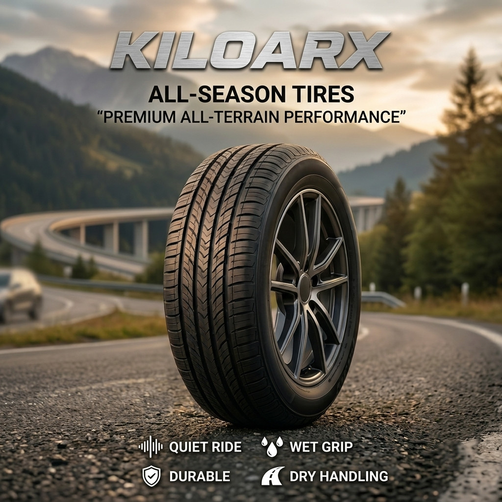 Kiloarx 215 50r17 ยางรถทุกฤดูกาล Enhanced Grip Quiet Running Matrix