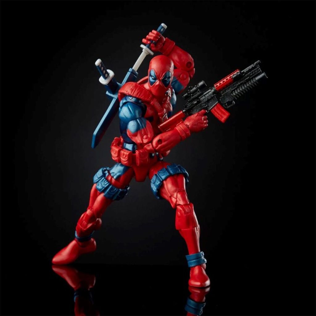ของแท้ Hasbro Marvel Legends Retro Wall Card Deadpool 80th Anniversary Limited Movable