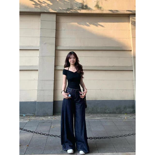 Pure Desire One-Shoulder Halter คอหญิงฤดูร้อนสาวร้อนเอวแคบผอมสั้นด้านบน