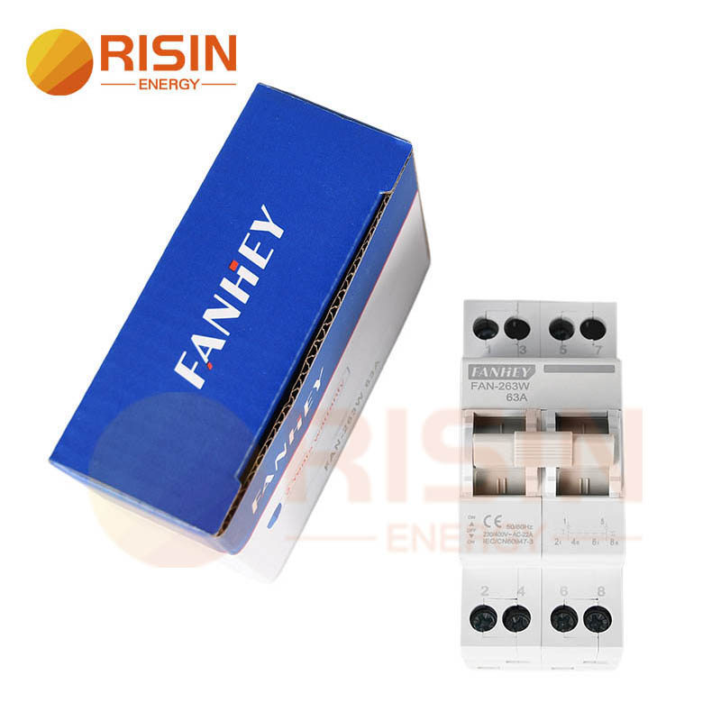 CE Certified 2P 63A 4P 125A MTS Manual Two Power Back Transfer Circuit Breaker