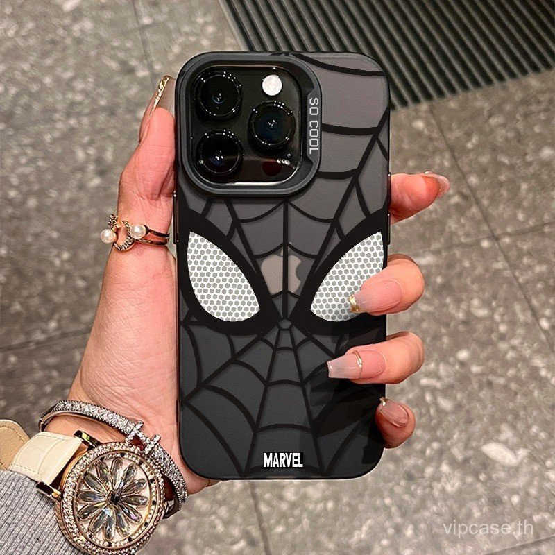 เคสโทรศัพท์โทรศัพท์สายสีดํา Spider Web Soft Case เหมาะสําหรับ iPhone 16promax 17promax 16pro 15promax 11 12 13 14 pro max 12pro 11promax Anti-slip ยืดหยุ่นกรณี
