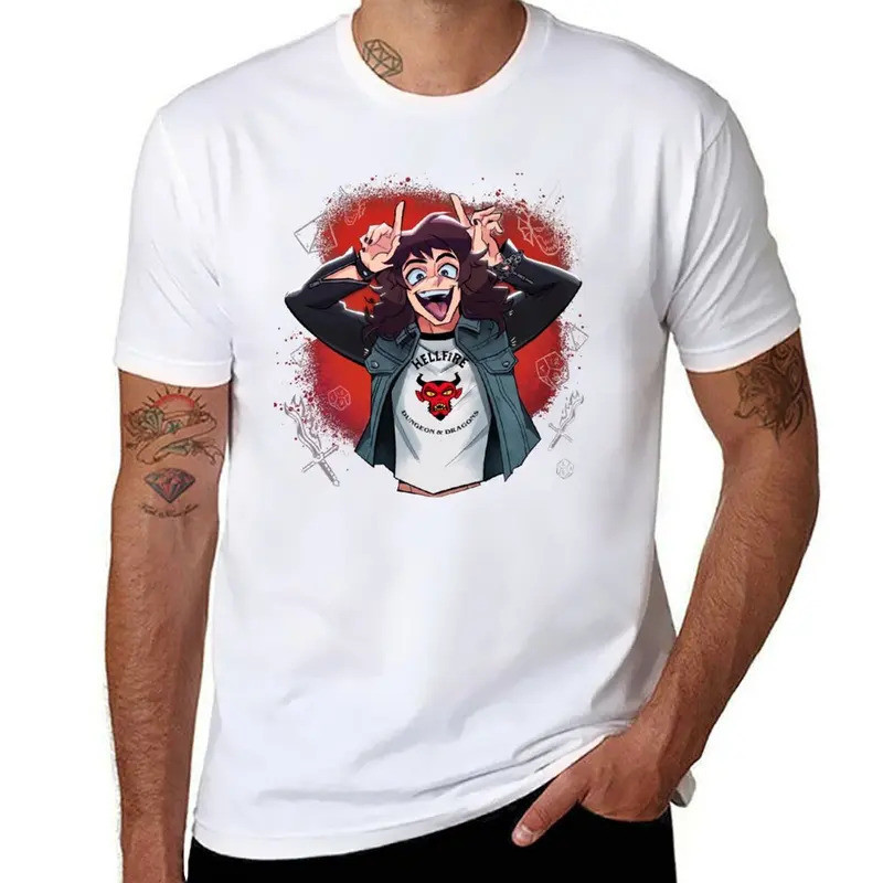 [มีสินค้า] เสื้อยืด Eddie Munson ลาย "Perkara yang sangat jarang berlaku bagi Eddie Munson" เสื้อยืด