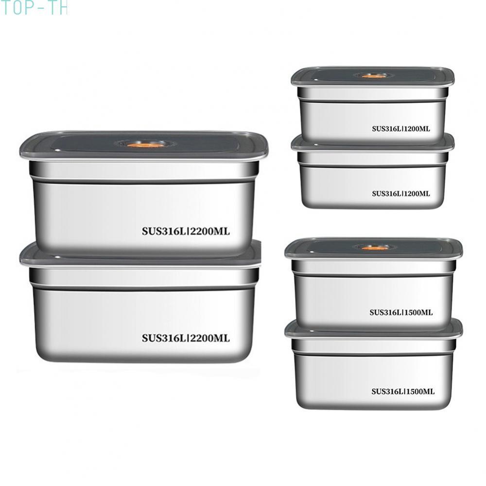 Stainless Steel Food Containers Compatible with Refrigerator Microwave and Grill
