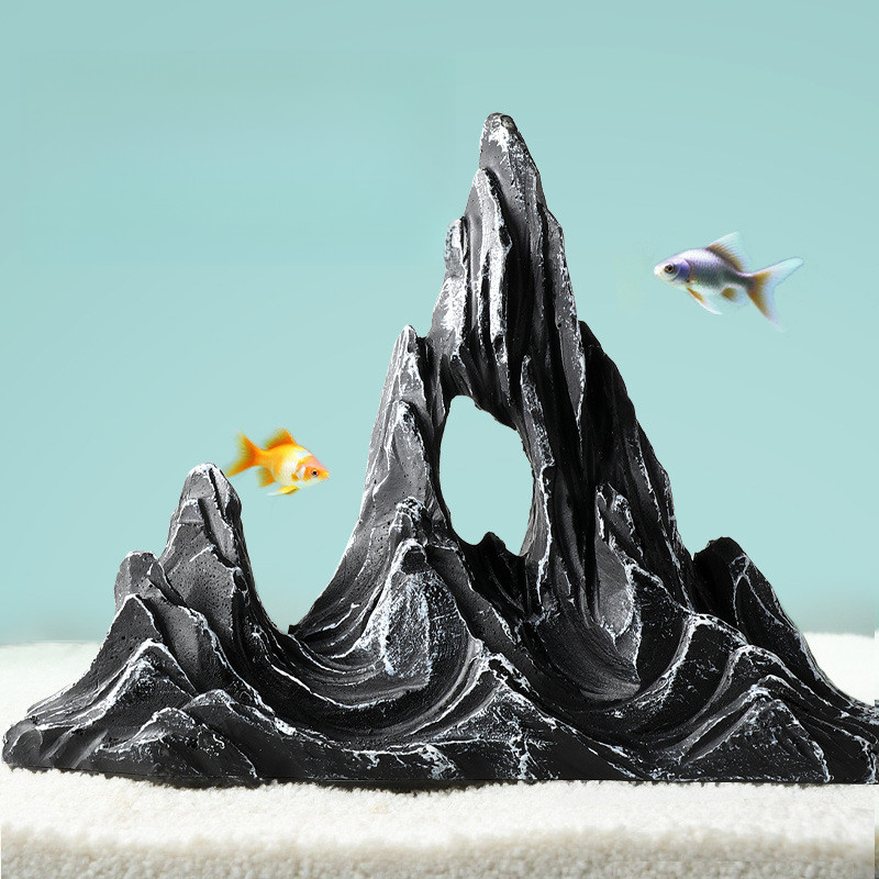ตู้ปลาจําลองหินมังกรสีฟ้า Canyon Aquarium Valley แพคเกจภูมิทัศน์