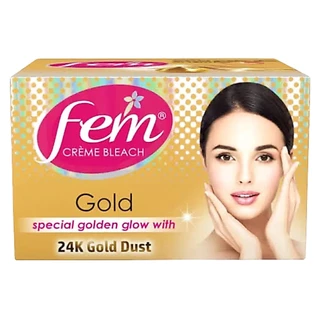 Fem กล่องชมพู/ทอง ที่ย้อมคิ้ว ครีมย้อมคิ้ว สีคิ้ว Fairness Naturals Bleach อ่อนโยน 8/40 กรัม