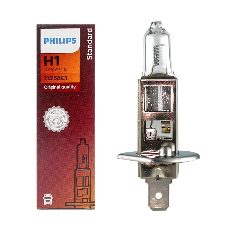 Philips 24V หลอดไฟหน้ารถบรรทุก H1 24V 70W P14.5s 13258C1
