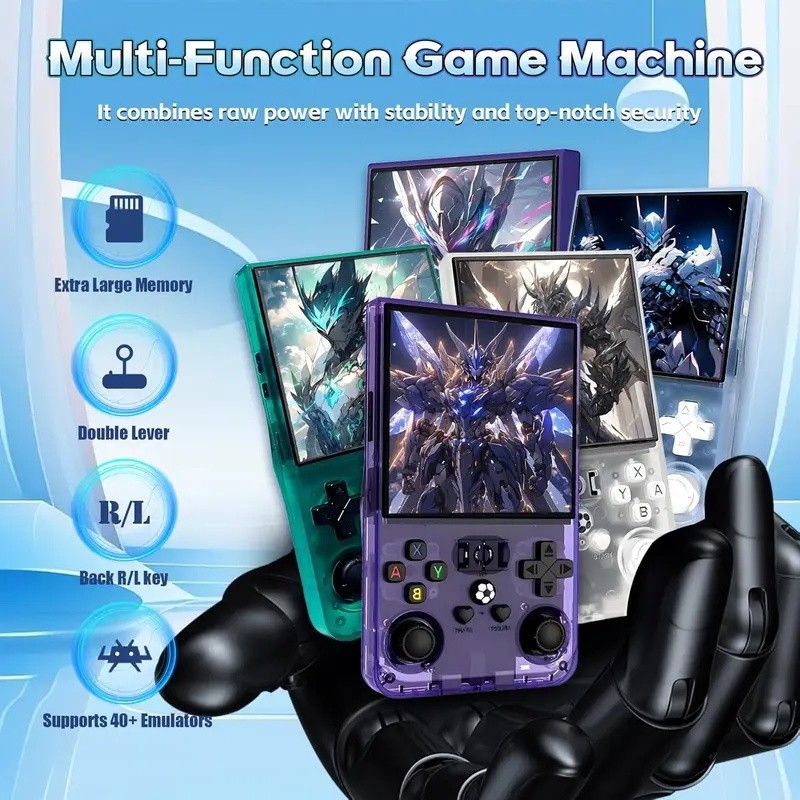 คอนโซลเกมมือถือ WE R36 MAX | จอความละเอียดสูง 4.0 นิ้ว ที่เก็บข้อมูล 64กิกะไบต์/128กิกะไบต์ มีให้เลื