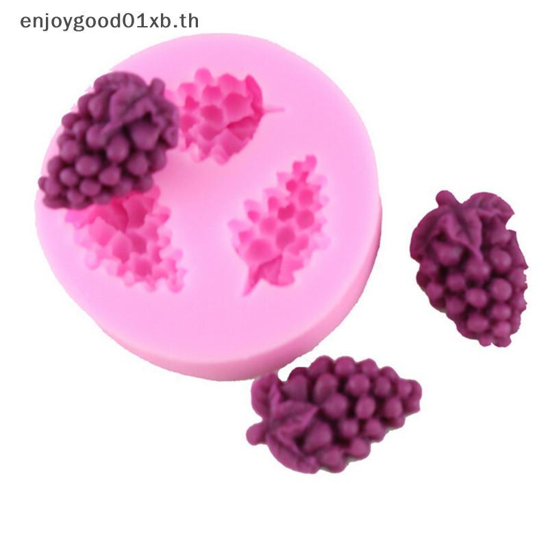 EDTH 1 X แม่พิมพ์อบช็อคโกแลตตกแต่งเค้กซิลิโคน Mould Candy รูปทรงองุ่นช็อคโกแลต