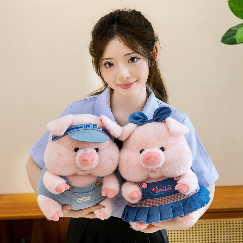 หมูคู่อวบ Plushie ชุดนุ่มปุย Huggable ตุ๊กตาหมูตุ๊กตาน่ารักสําหรับเด็กผู้หญิง