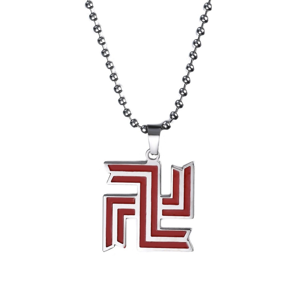 Tokyo Revengers Swastika สร้อยคอสแตนเลส Tokyo Revengers พวงกุญแจ B0002