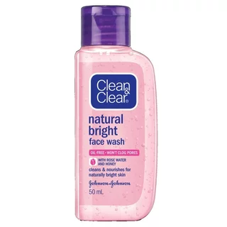 Clean&Clear คลีน แอนด์ เคลียร์ เนเชอรัล ไบรท์ เฟซ วอช 50 มล.