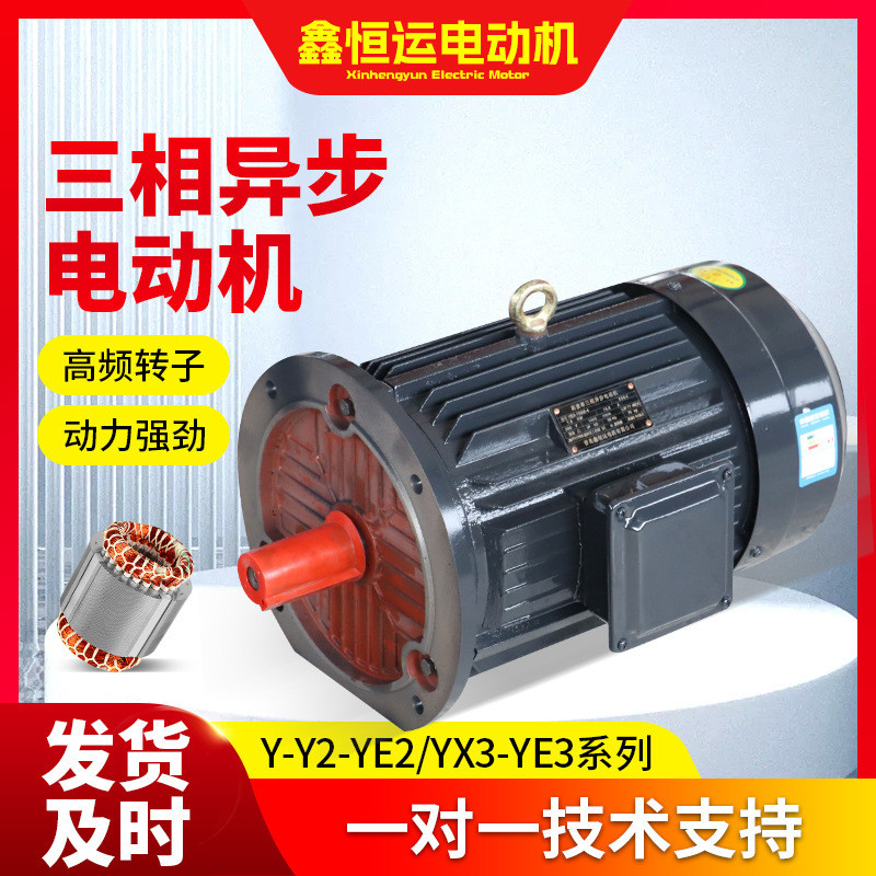 YE2-100L-2 สามขั้ว Abnormal Step Motor Machinery 3kWYE2-112M-2 เครื่องยนต์ผู้ผลิต